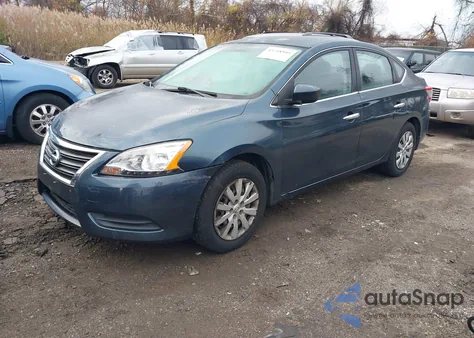 2014 Nissan Sentra Sv z USA, uszkodzony, nr VIN 3N1AB7AP2EY300108